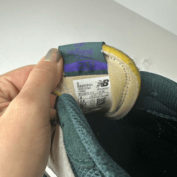 New Balance 237v1 Sneaker Night Tide Aspen purple green USA 2021 MENS size 9 - Picture 6 of 6